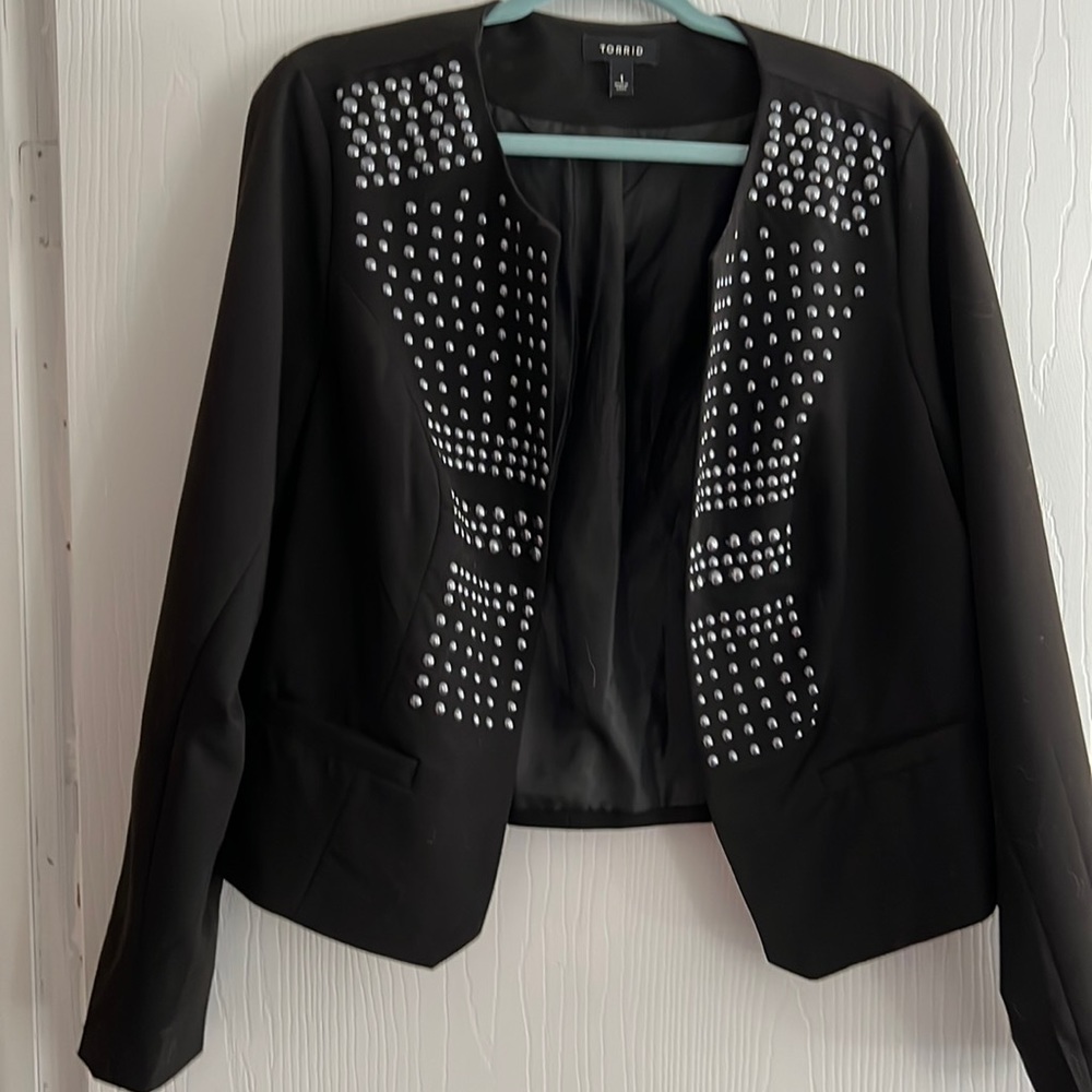 Torrid jacket Studded Size 1 Black